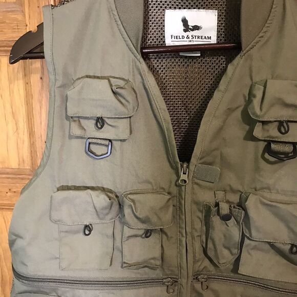 Field & Stream 20 Pocket Outdoor Utility Vest Men's M Fly Fishing Hiking Hunting - Picture 3 of 13